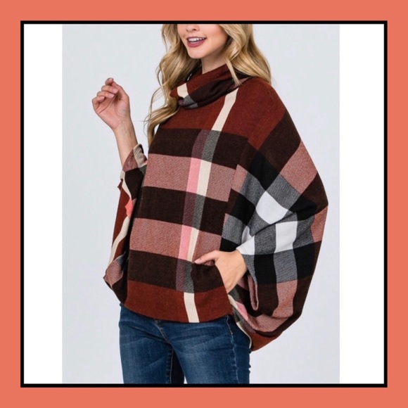 Sweaters - Tartan in Burgundy